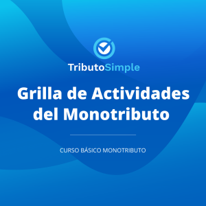 Grilla de Actividades del Monotributo