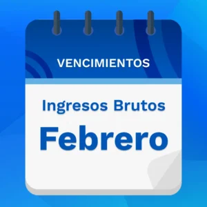 Vencimiento Ingresos brutos Febrero