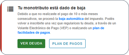 baja de oficio monotributo